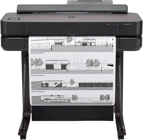 Black Large Format Printer | 24-inch Plotter | Wi-Fi | Ethernet | CAD Use