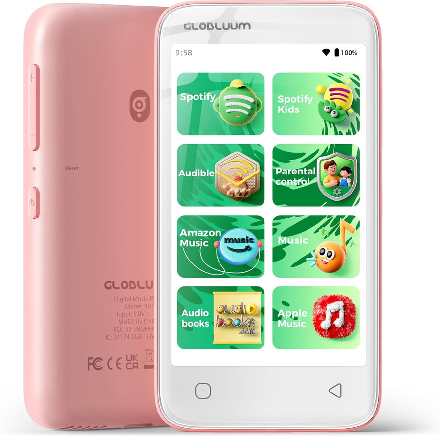 80GB Kids MP3 MP4 Player 4" Touch WiFi Bluetooth Parental