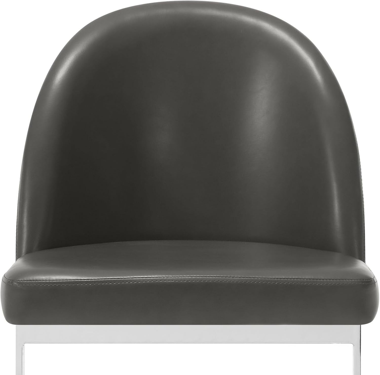 Set of 2 Counter Height Bar Stools PU Leather Swivel Kitchen Chairs