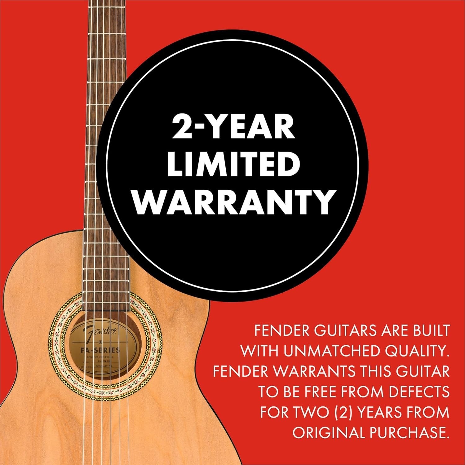 3/4 Classical Acoustic Guitar Nylon String Natural