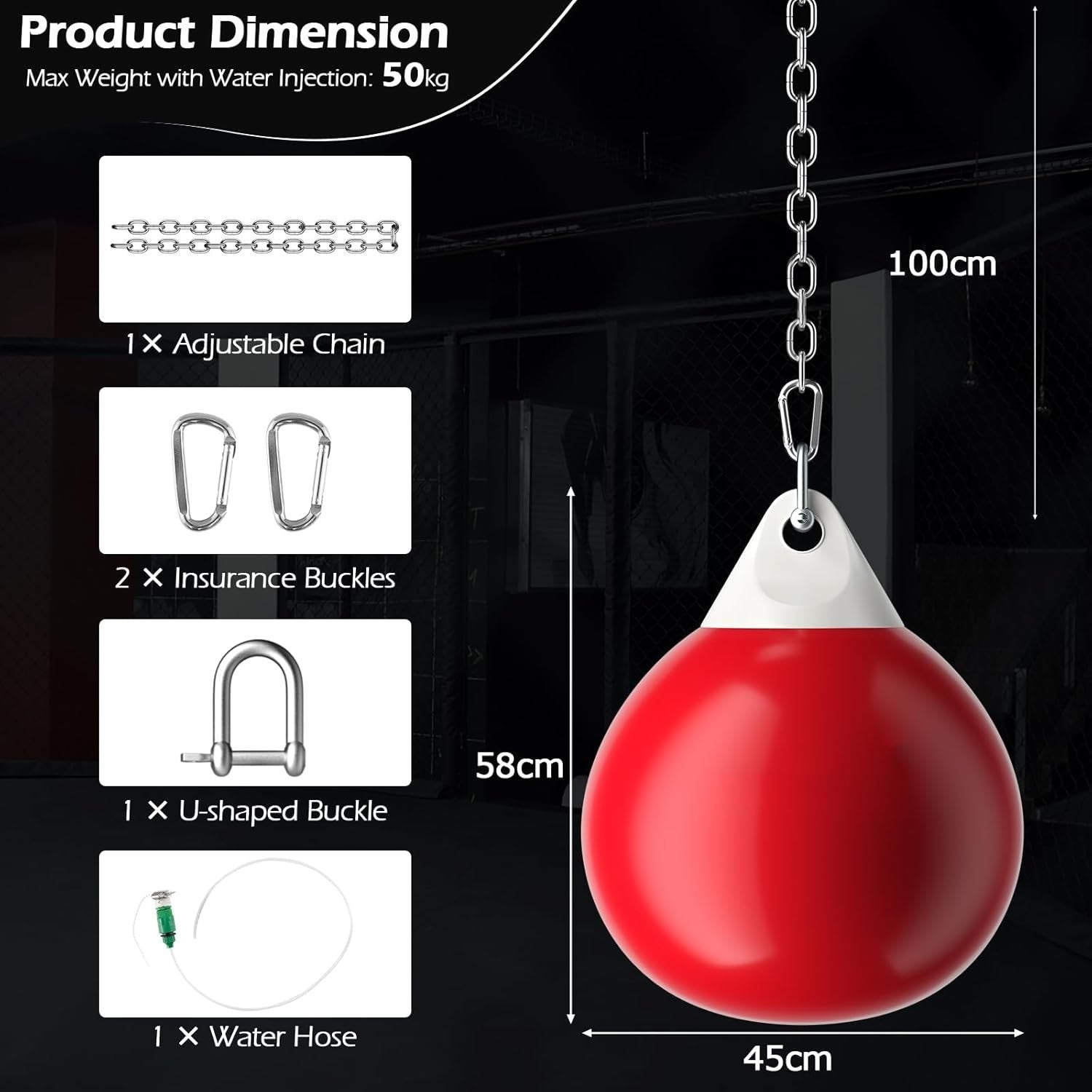 Aqua Boxing Training Bag Water Impact Punch Bag MMA Fitness