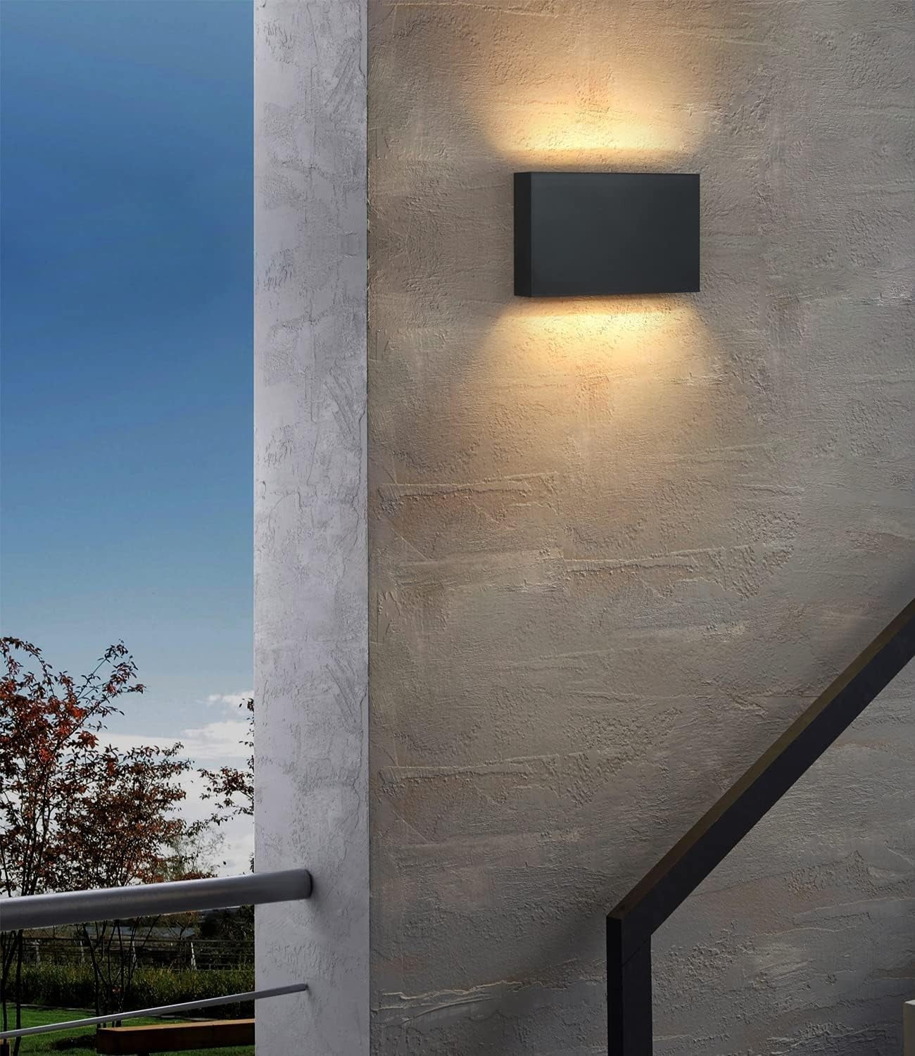 Waterproof Outdoor LED Wall Light 12W Up & Down, Modern Garden Lamp