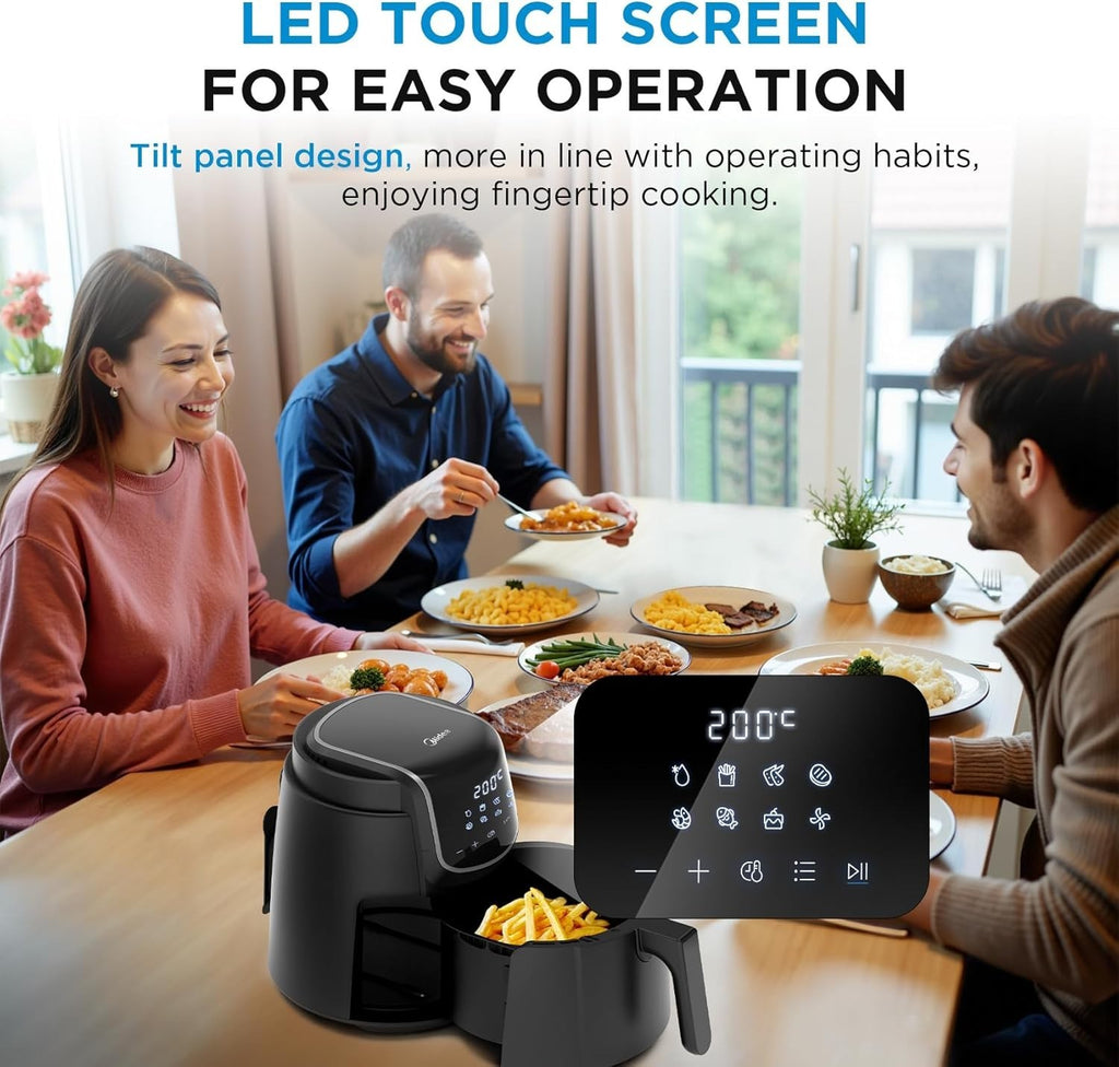 4L Digital Air Fryer | 1500W Oil-Free Cooking | 8 Presets | X-Express 3D Heating