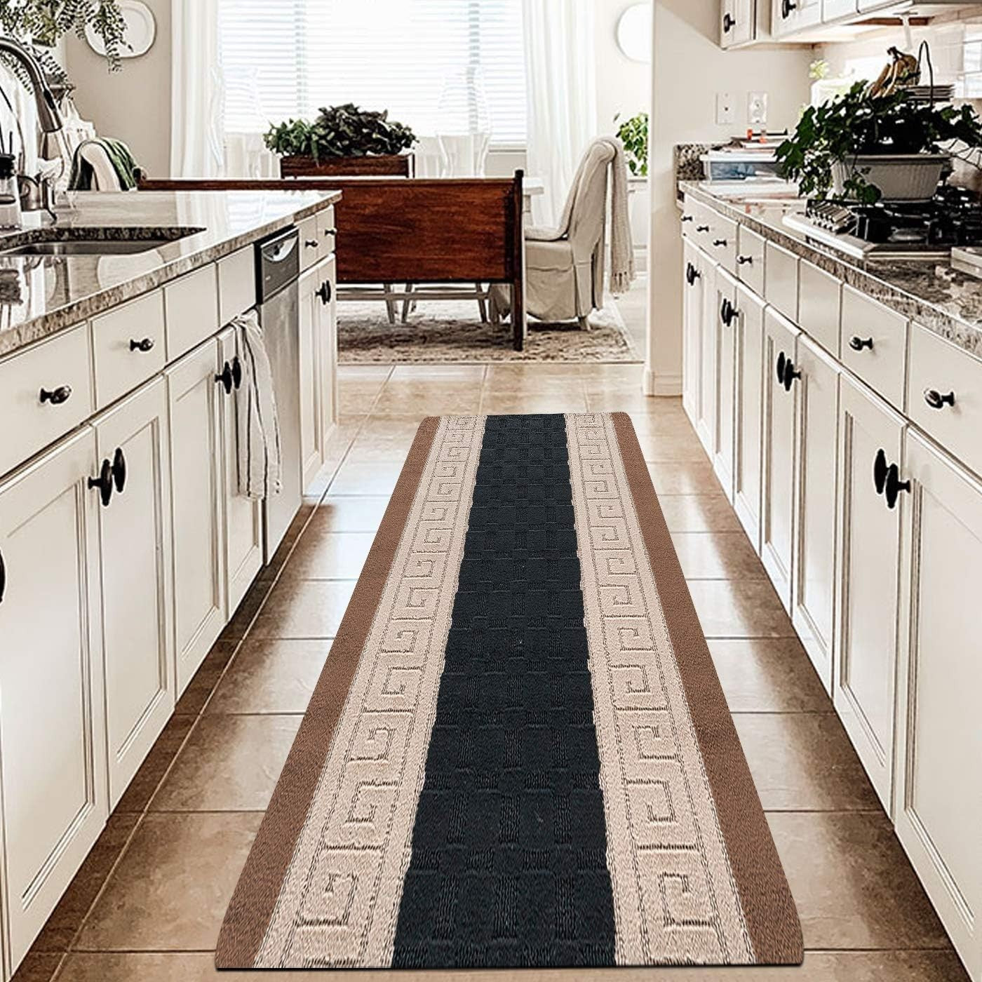 Non Slip Hallway Runner Rug 80x300cm Waterproof Heavy Duty Long Floor Mat
