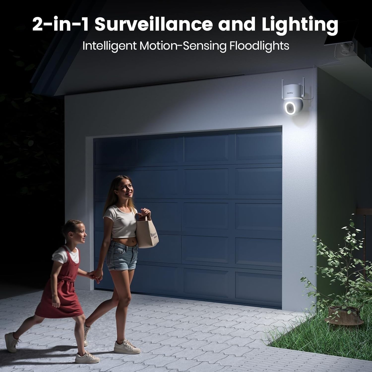 3K Solar Security Camera Wireless Outdoor 360° PTZ AI Night Vision