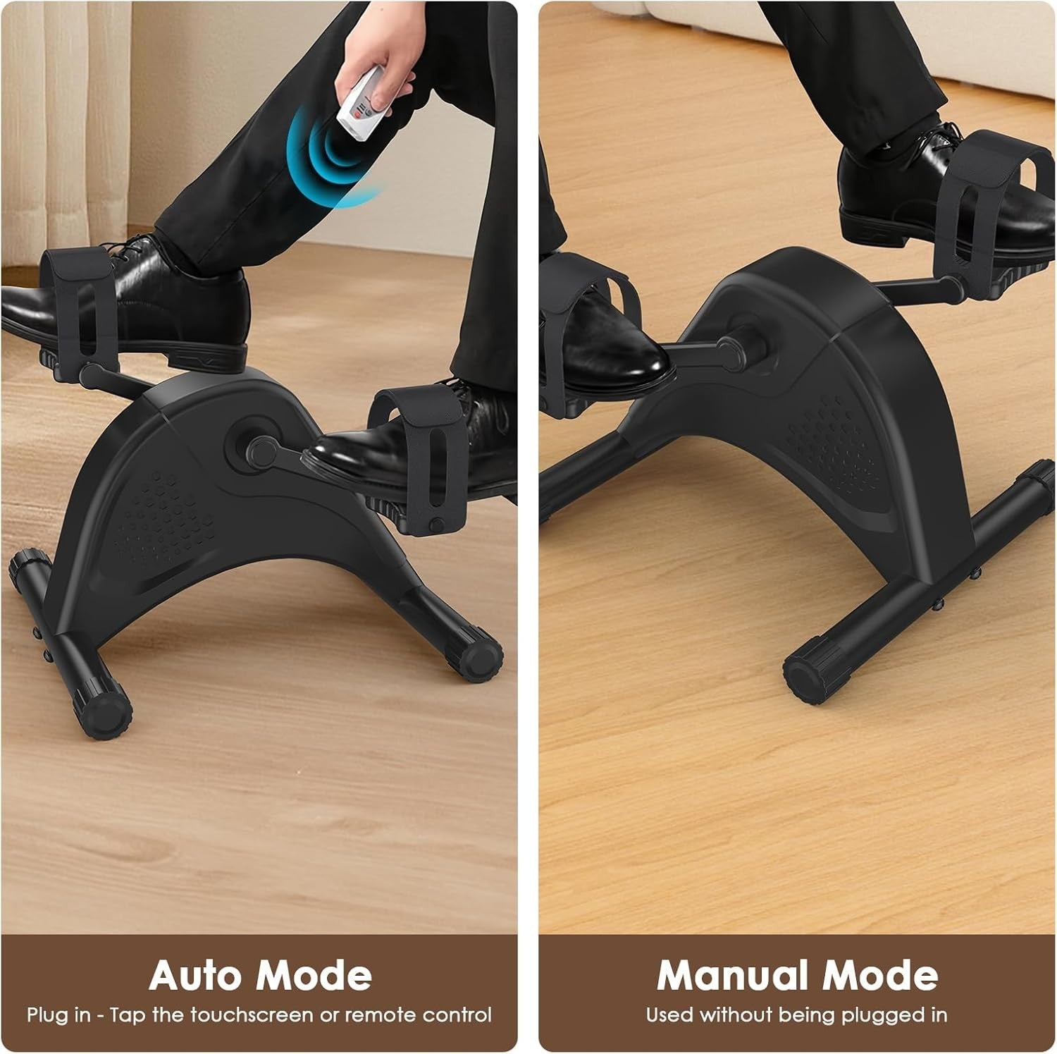 Electric Under Desk Pedal Exerciser 12 Speed Quiet Rehab Trainer