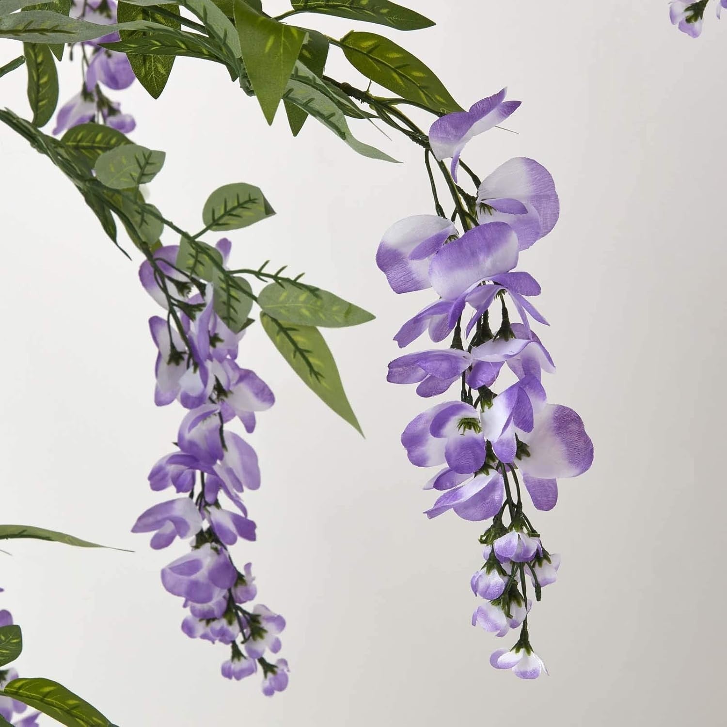 5ft Artificial Wisteria Tree in Weighted Pot Lilac Faux Hanging Flower Decor