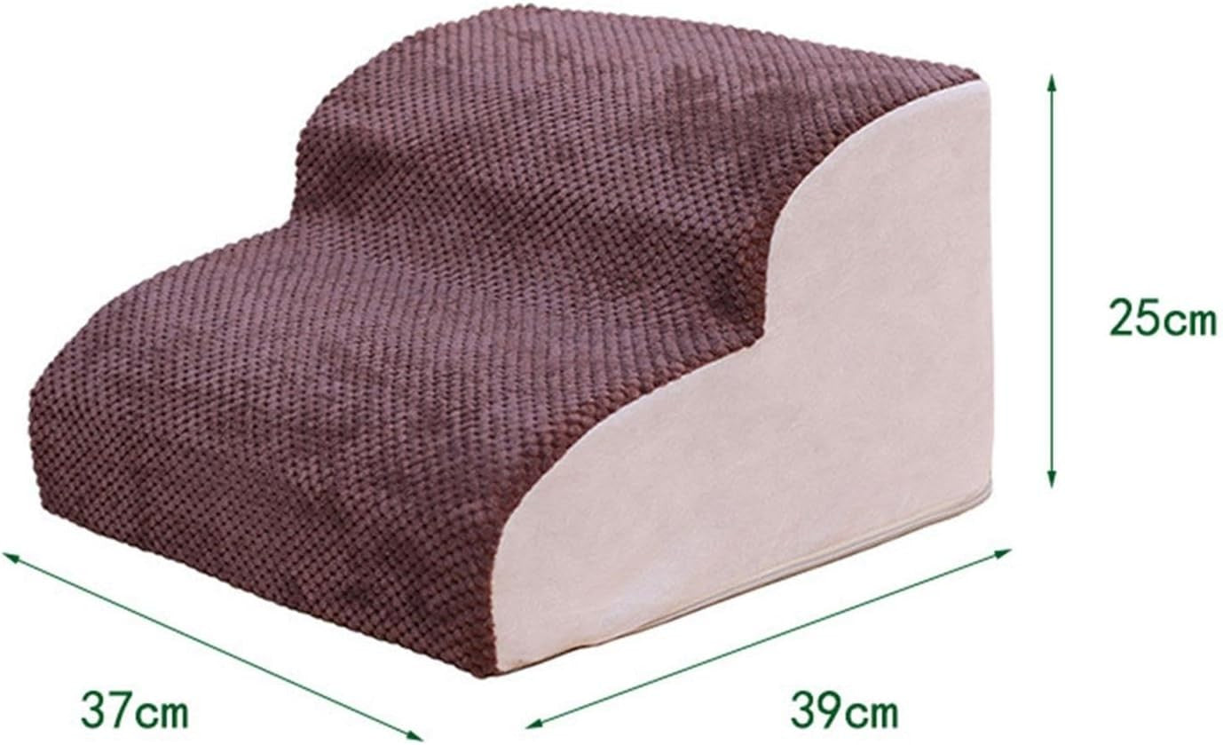 AHWAO 2-Step Dog Stairs Small Dogs & Puppies Sofa Ramp Non-Slip