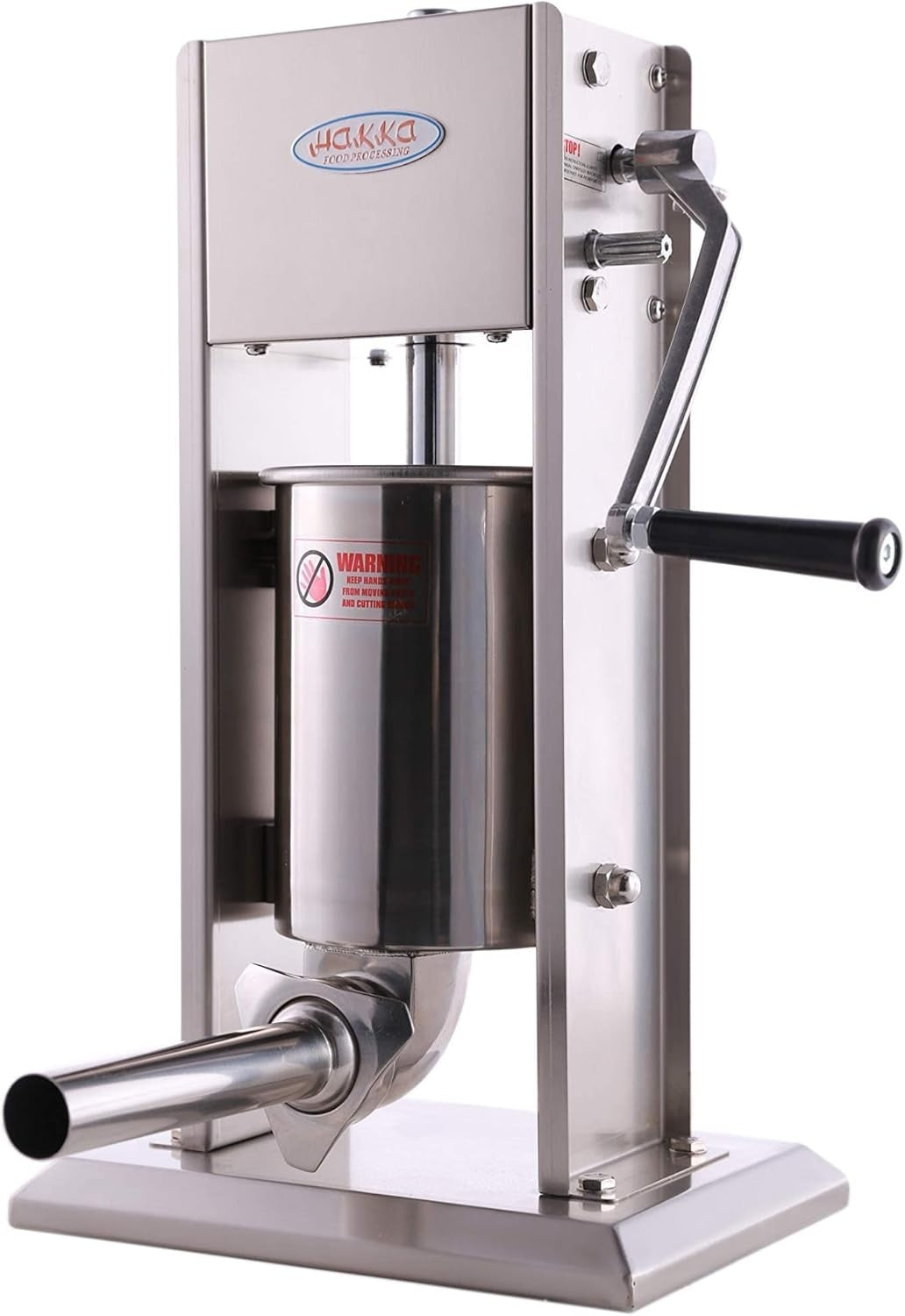 3L Manual Sausage Stuffer Stainless Steel Maker 4 Filling Tubes
