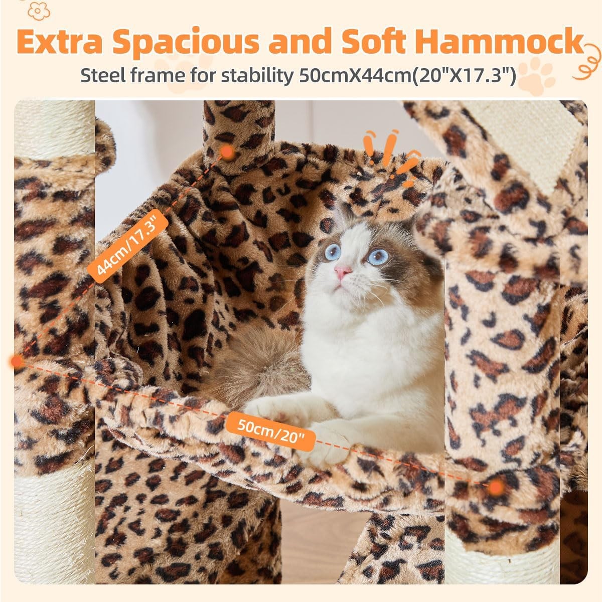 Large Cat Tree Tower 71” Multi Level Sisal Scratching Posts Condo