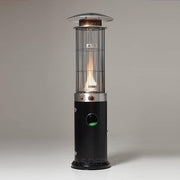 Outdoor Gas Patio Heater 13.5KW Spiral Flame Effect Adjustable Heat & Wheels