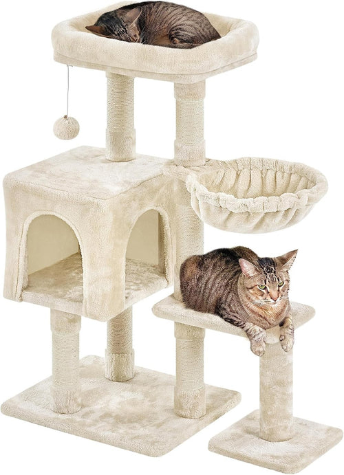 Cat Tree Tower 96cm With Large Perch Condo Scratching Posts Cats