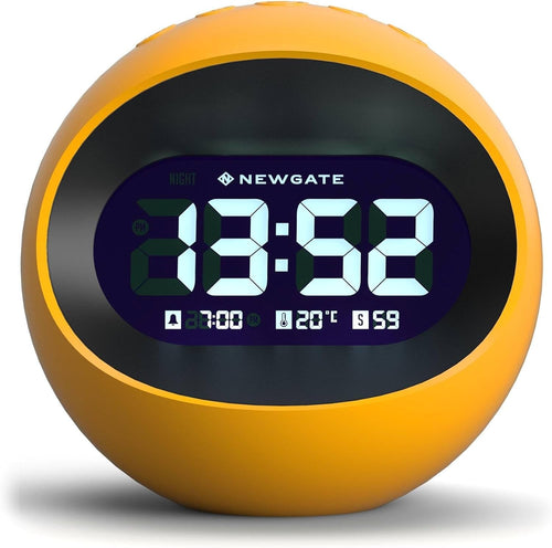 Retro Digital Alarm Clock LED Display Snooze Temperature Bedside Desk
