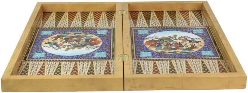 Luxury Wooden Backgammon Set 20” Large Classic Board Game Family Gift
