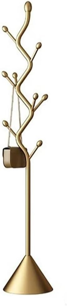 Luxury Gold Tree Design Metal Coat Rack | Freestanding Hall Stand with Cast Iron