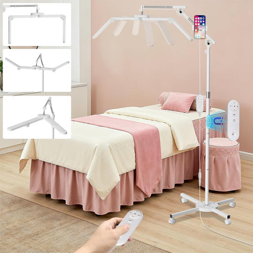 40W Foldable Lash Light LED Beauty Lamp Dimmable Remote Adjustable Arm