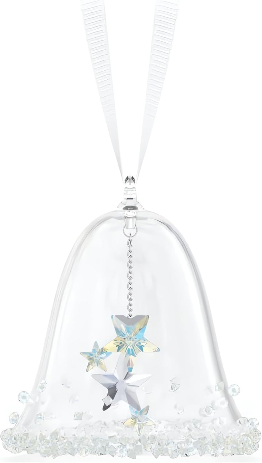 Crystal Holiday Bell Ornament XS • 300 Facets Sparkle • Luxury Festive Décor
