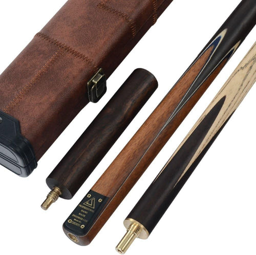 Professional 57in Snooker Cue 18oz 9.5mm Tip 3/4 Joint Case