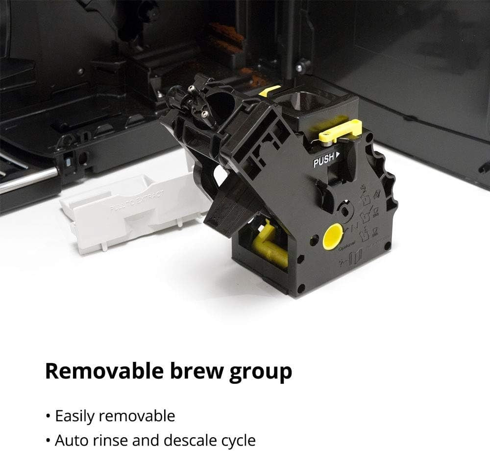 Automatic Bean-to-Cup Coffee Machine 1400W Steam Wand Front Tank Black