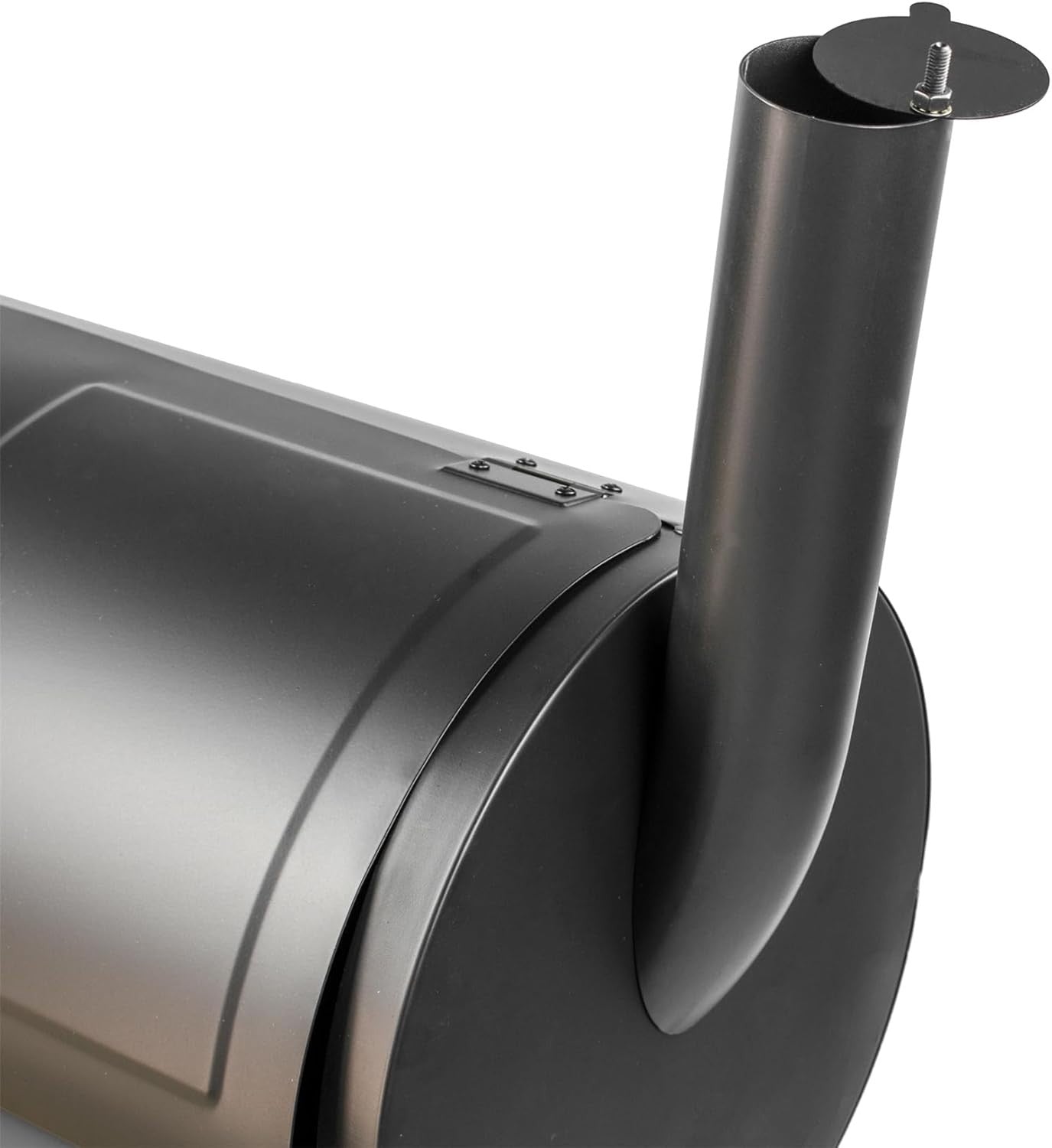 Charcoal Smoker BBQ Grill with Dual Chambers Thermometer Wheels Outdoor