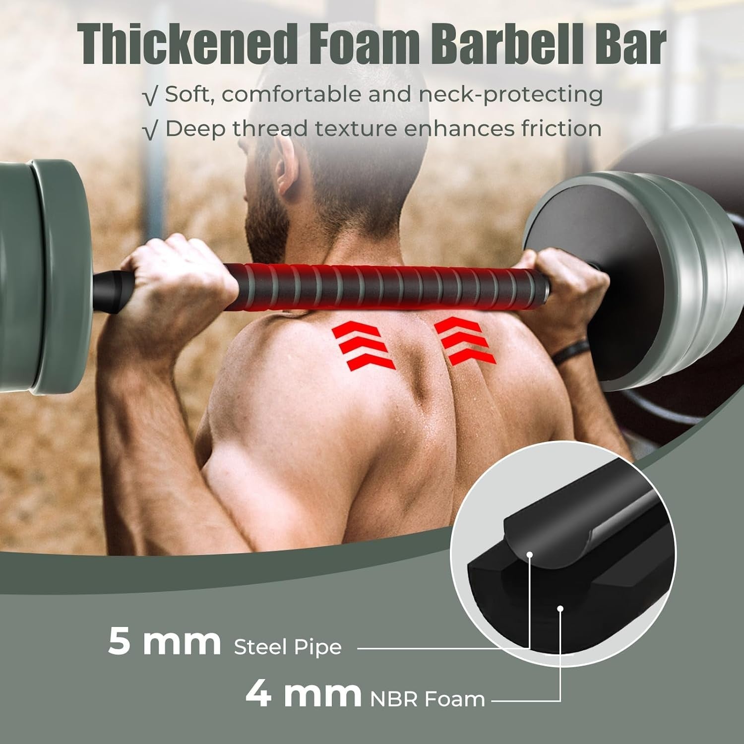 Adjustable 21kg–41kg Dumbbell Barbell Set 4-in-1 Home Gym Weights