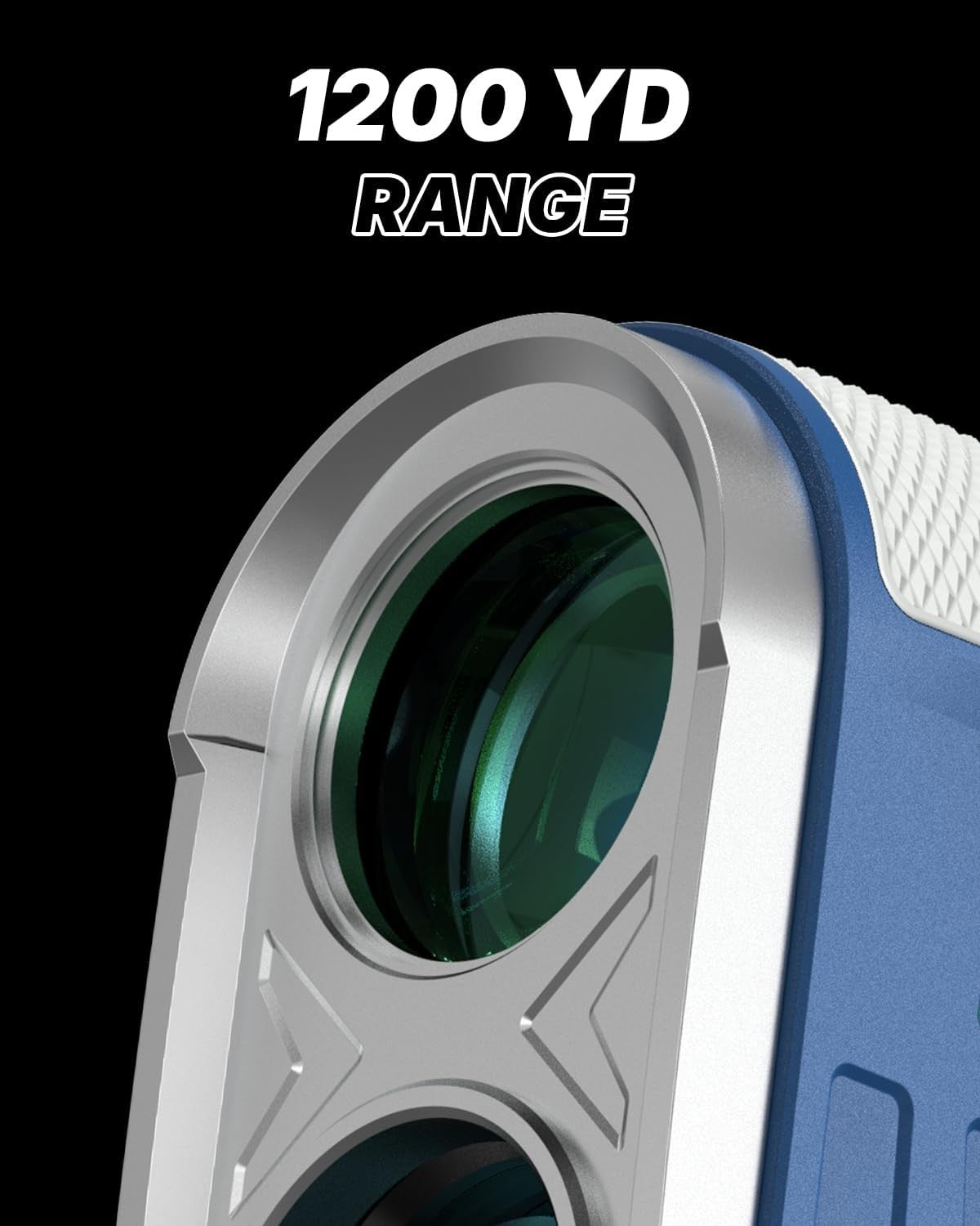 Golf Laser Rangefinder Slope Switch 1200Y Flag Lock Rechargeable +/-1yd