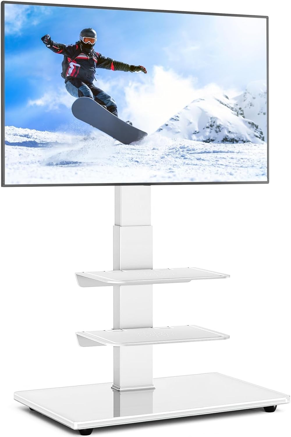 Adjustable Swivel TV Floor Stand for 32-70" LCD LED Curved Screens, Max 50kg