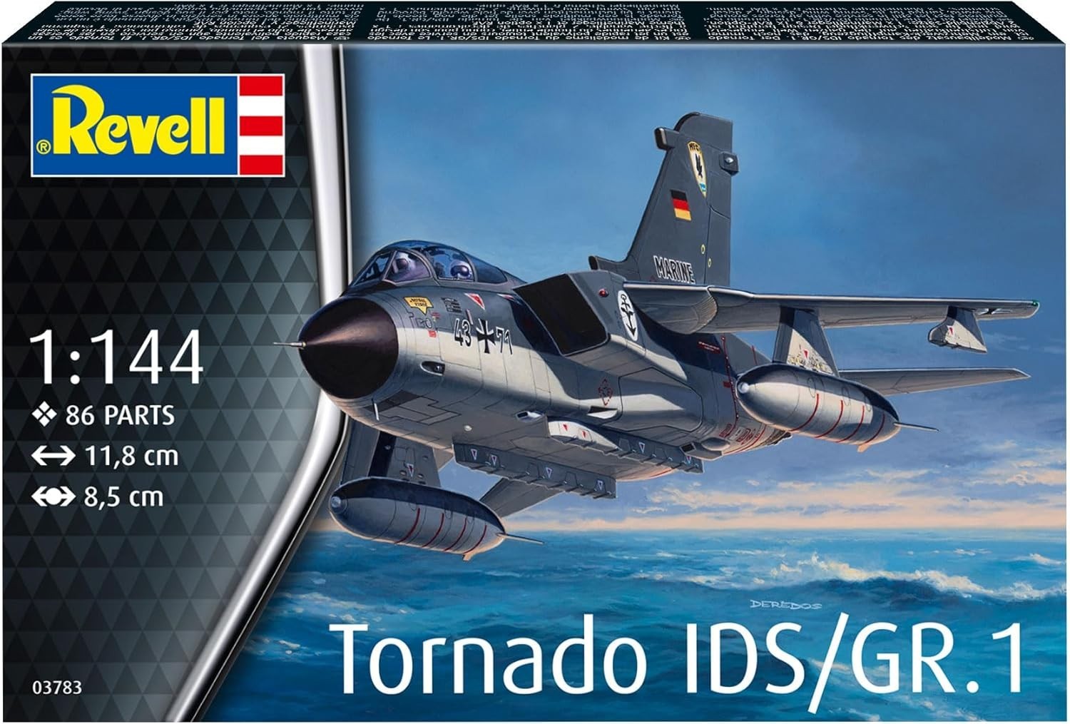 1:144 Scale Panavia Tornado IDS GR.1 Military Jet Model Kit Unpainted Plastic