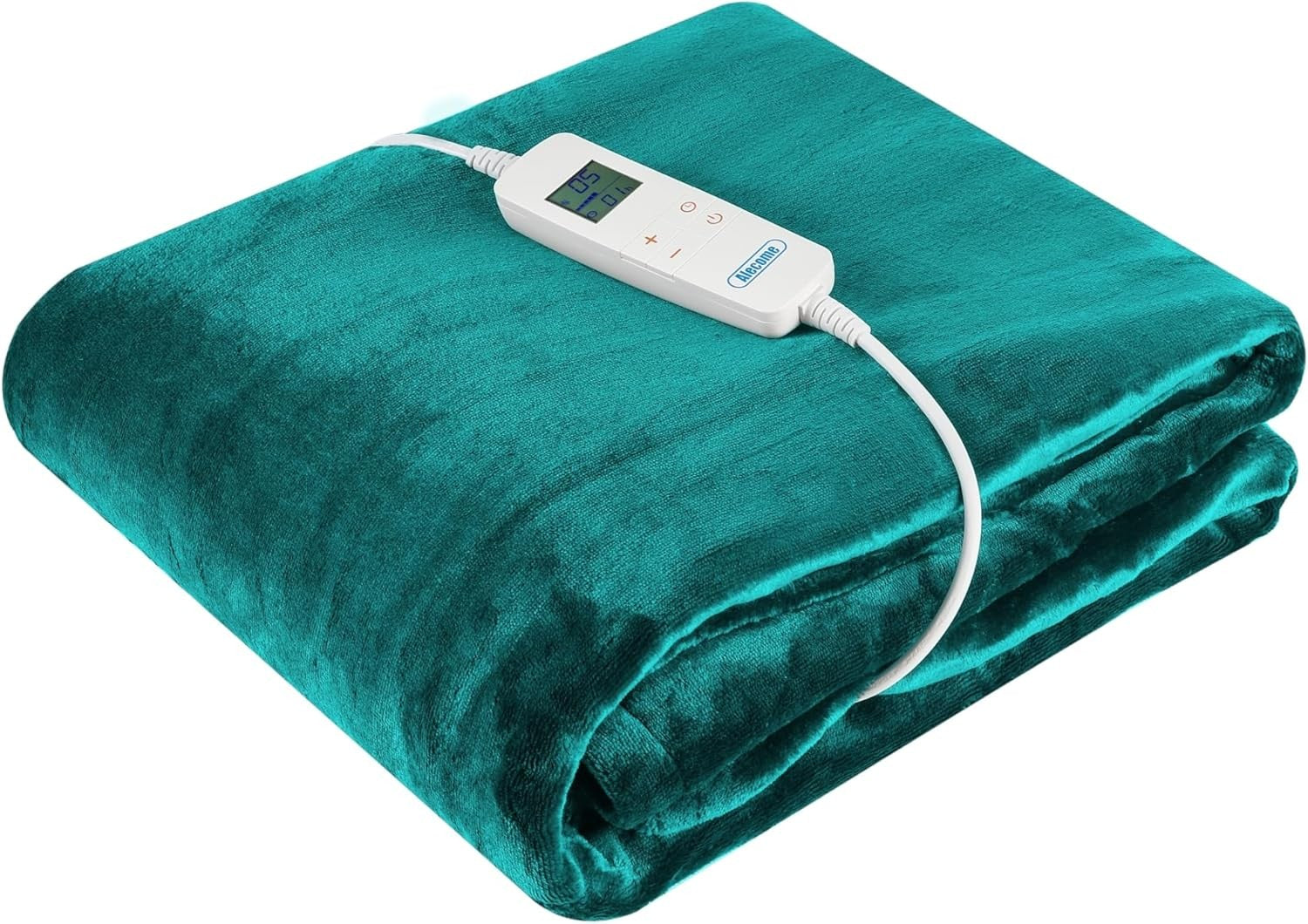 Electric Heated Throw Blanket 10 Heat Settings Washable Timer 160x130cm