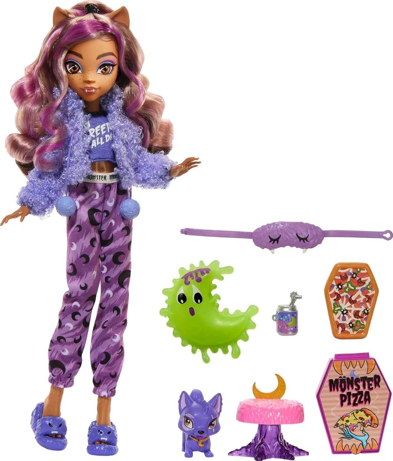 Sleepover Fashion Doll Pet Dog Pajamas Slippers Party Accessories