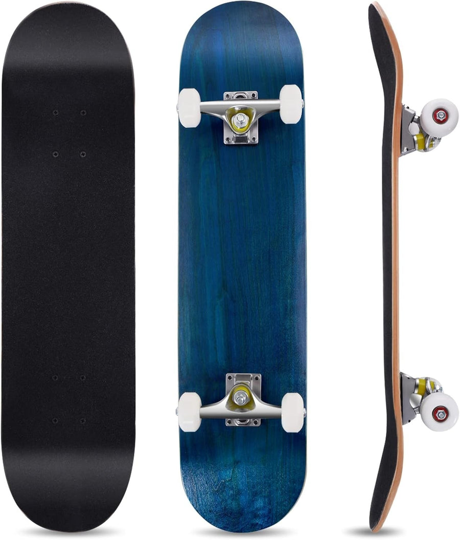 31" Maple Complete Skateboard ABEC-7 Bearings Kids Teens Adults