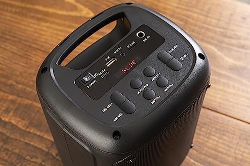 80W Karaoke Machine with 2 Wireless Mics Bluetooth Speaker