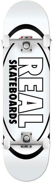 Classic Oval 8.38 White Complete Skateboard Street Deck