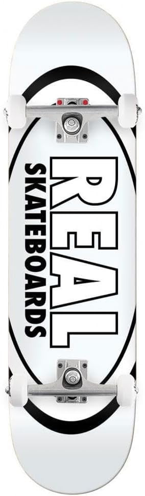 Classic Oval 8.38 White Complete Skateboard Street Deck