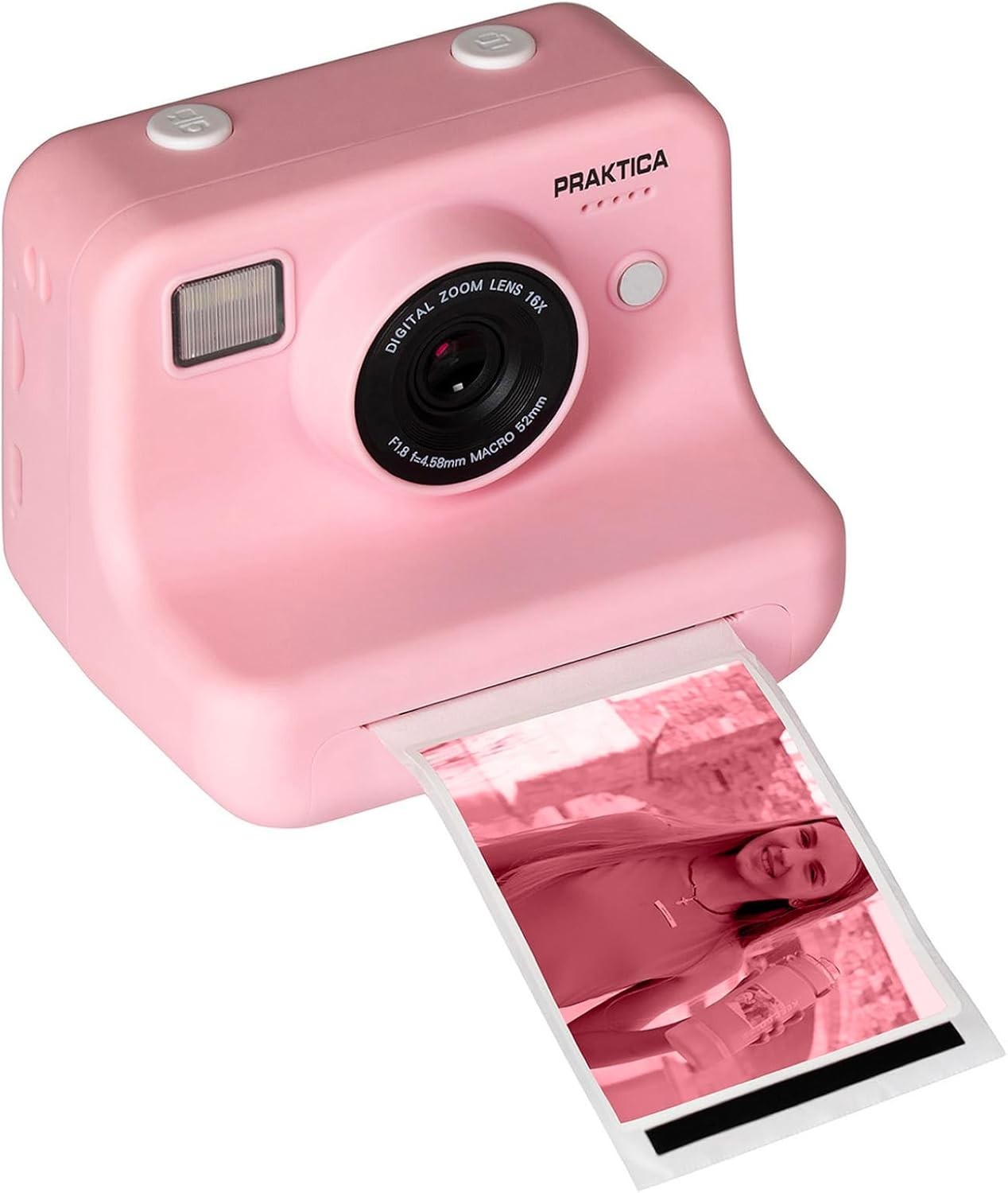 Kids Instant Print Sticker Camera Dual Lens 120 Stickers SD Card