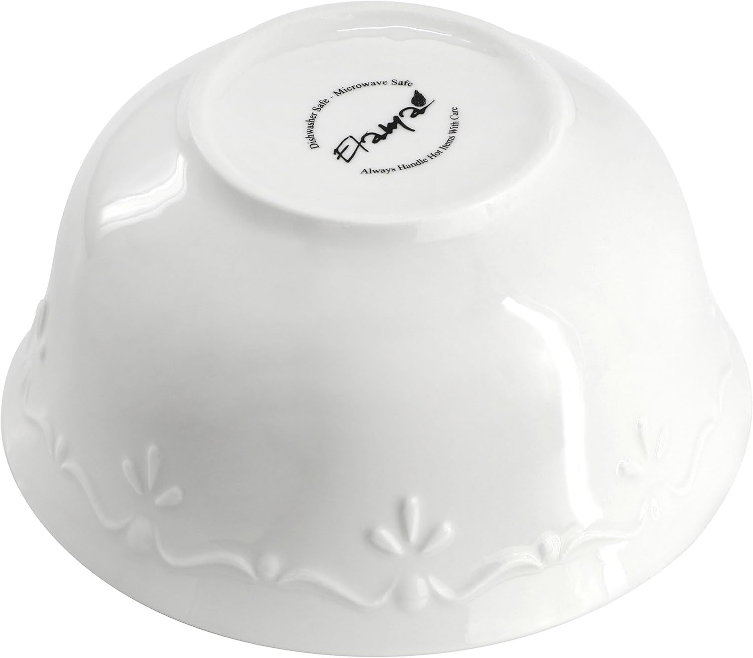 18 Piece Porcelain Dinner Set White Plates Bowls Dishwasher Microwave Safe