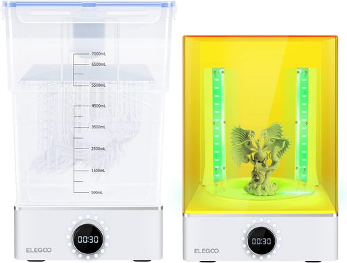 Large Resin Wash Cure Station Dual Machine 360° UV LCD SLA DLP