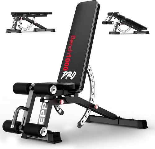 Commercial Strength Workout Bench 600kg Multi-Angle Home Training Pro