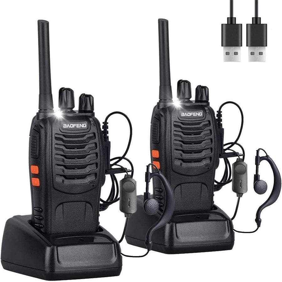 Rechargeable Walkie Talkies 2 Pack Long Range VOX 16CH 2 Way Radios