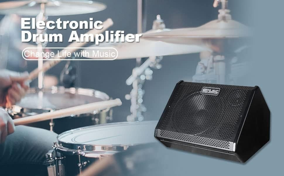 DM80 80W Electronic Drum & Keyboard Amp Bluetooth AUX 3-Band EQ