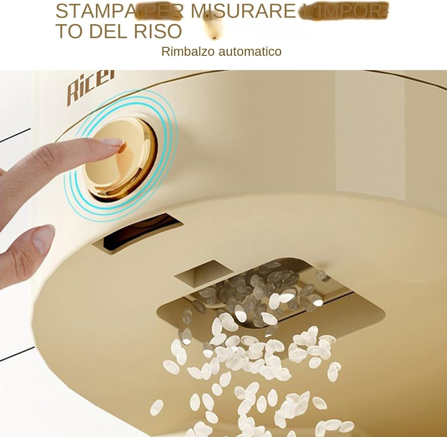 10KG Airtight Rice Storage Container Press Dispenser Transparent Bin