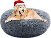 Calming Donut Dog Bed XXL Large Washable Anti Anxiety Plush