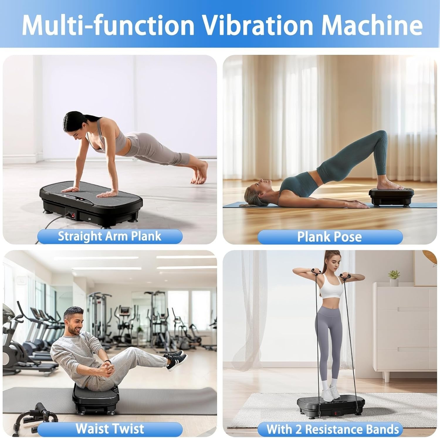 Vibration Plate Exercise Machine Weight Loss Lymphatic Drainage 99 Speeds