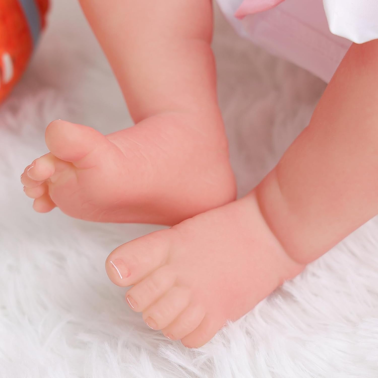 20” Reborn Baby Doll Long Hair Smiling Girl Soft Body Set
