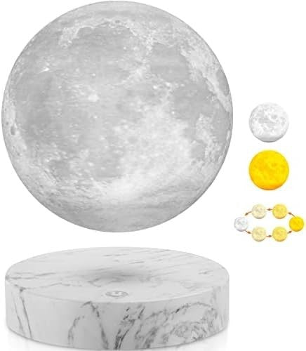 Floating Moon Lamp 3D Magnetic Levitating Light 3 Color LED