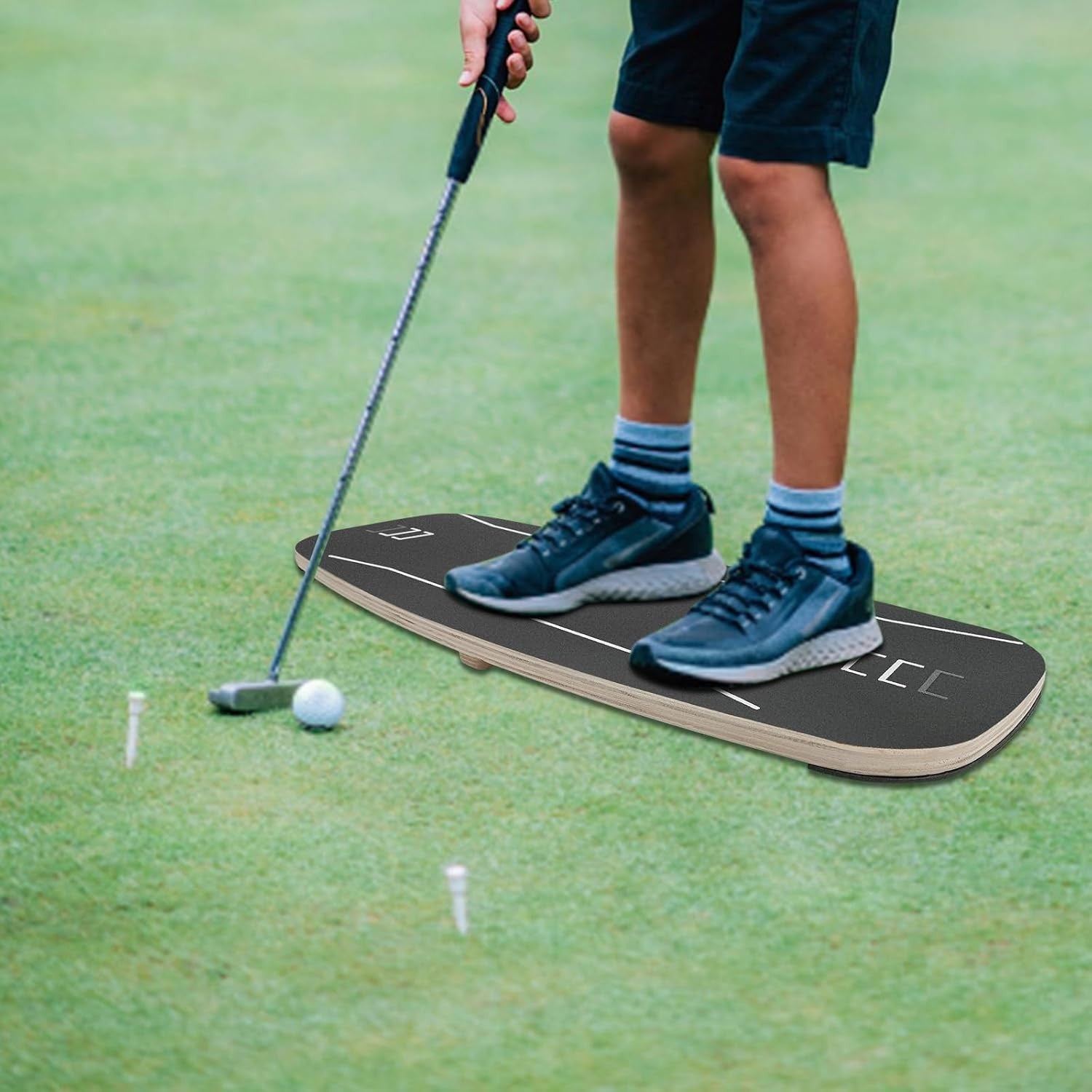 Golf Pressure Plate Swing Trainer Balance Board 16mm Anti Slip