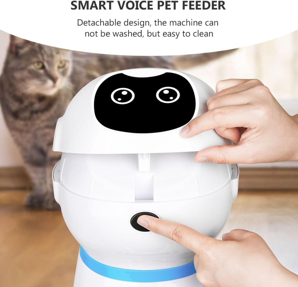 Automatic Cat Feeder 3.5L Digital Timer Food Dispenser Stainless Bowl