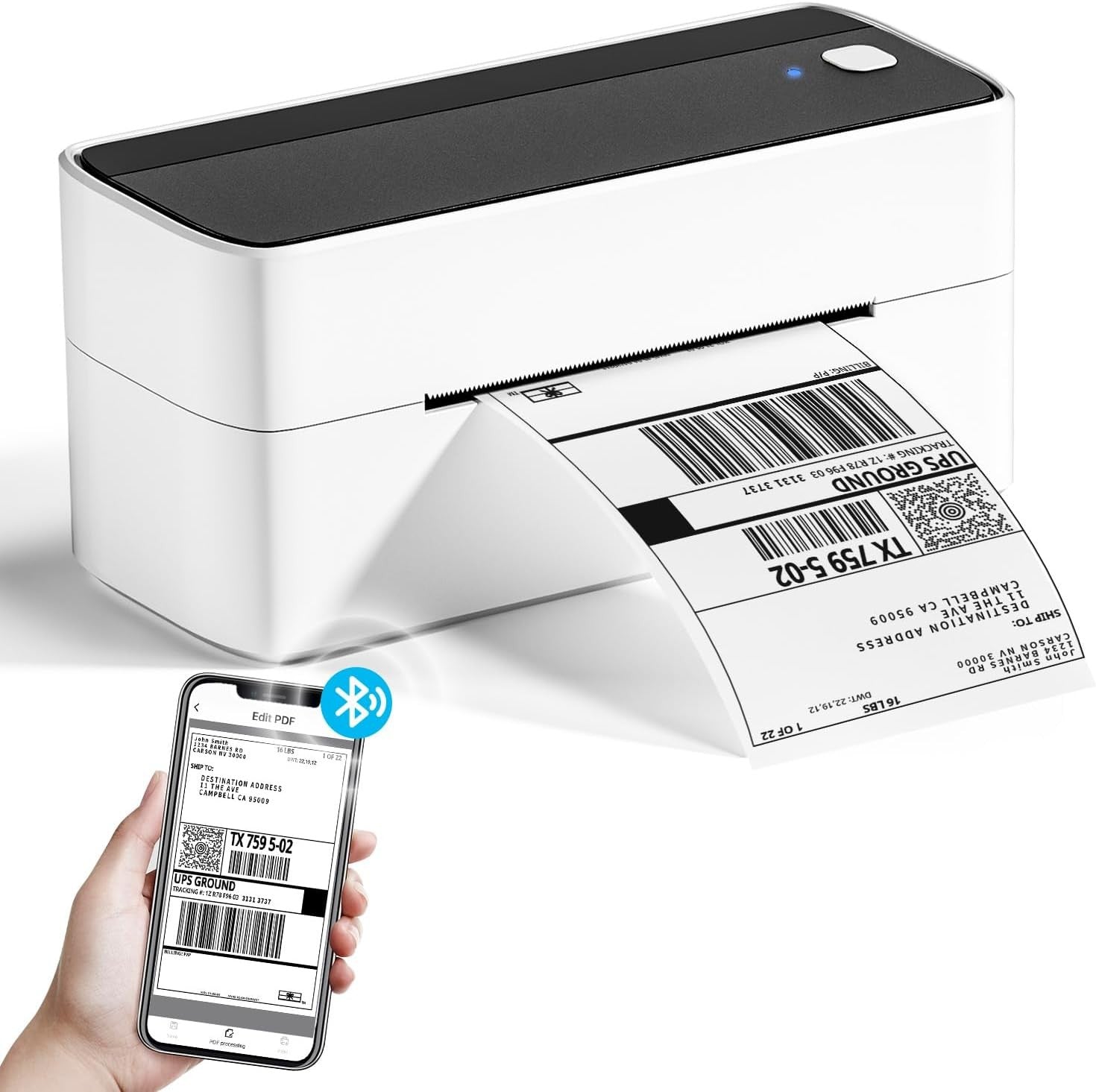 Phomemo 241BT Bluetooth Thermal Label Printer 4x6 – Shipping for Mac, Windows