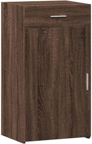 Brown Oak Sideboard Cabinet with Drawer & Cupboard – Durable & Spacious