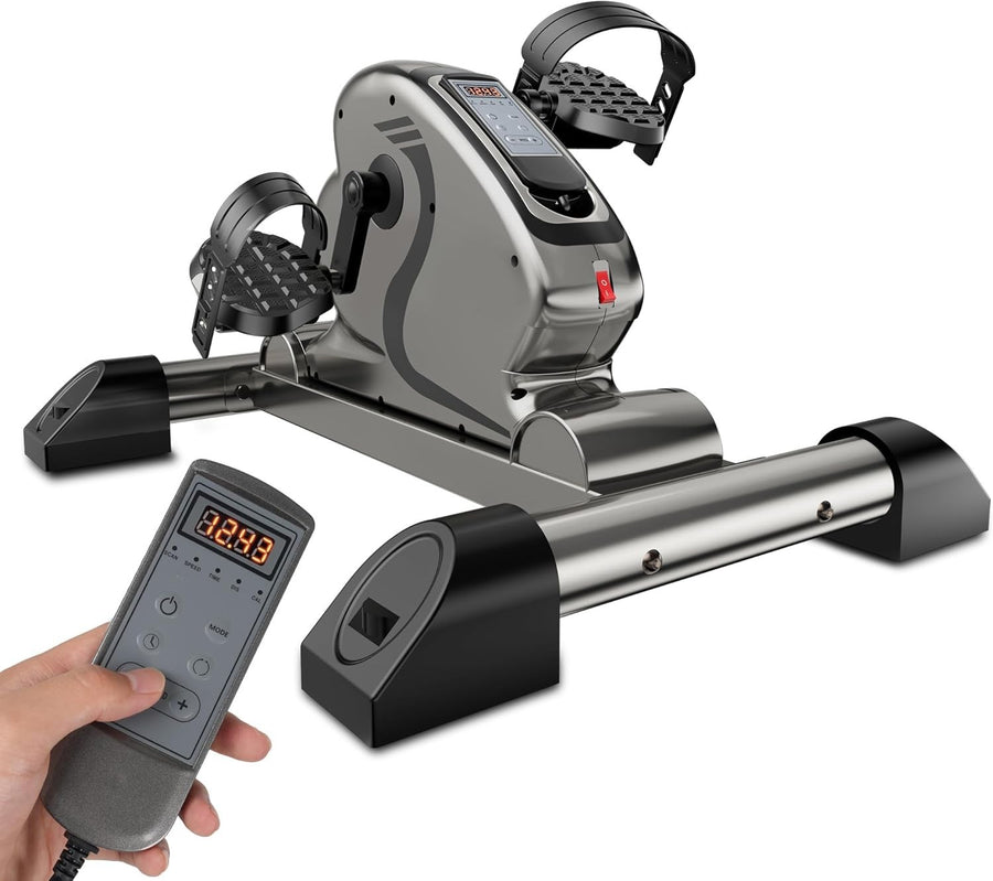 Electric Mini Pedal Exerciser Remote 10 Speed Rehab Trainer